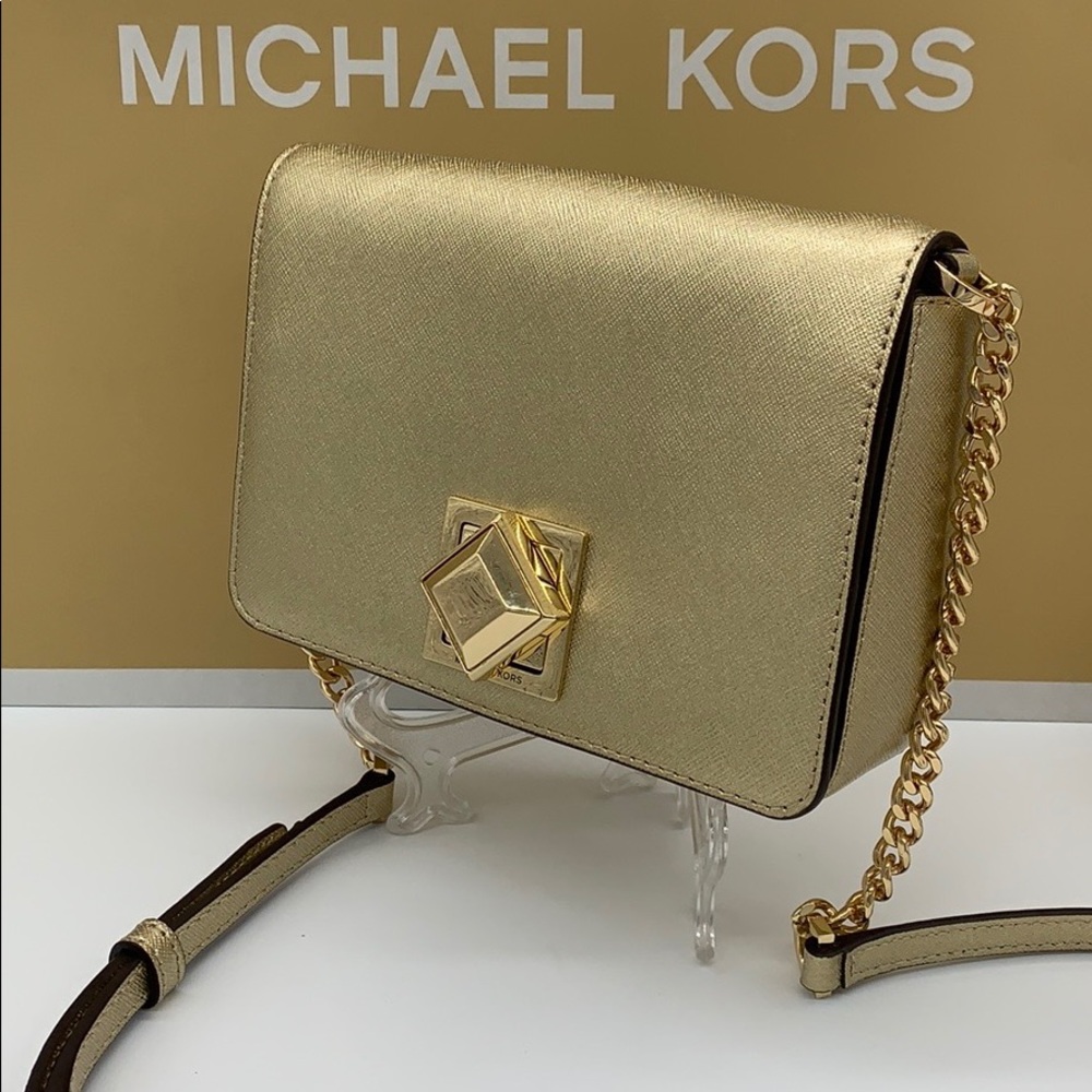 MICHAEL KORS LUNA SM CLUTCH XBODY LEATHER - Picture 8 of 16